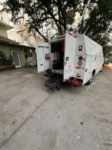Magnet Plumbing service vehicle on-site for Water Heater Repair in Belleair Bluffs